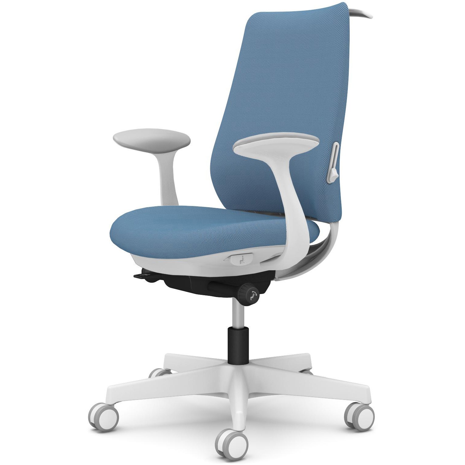 CF24ZZ FRU0 ポータムシリーズ/固定肘/背クッション/スタンダードタイプ/ホワイトボディ/ハンガー有/ランバー有/ウレタンキャスター 1脚 オカムラ(岡村製作所) 【通販モノタロウ】