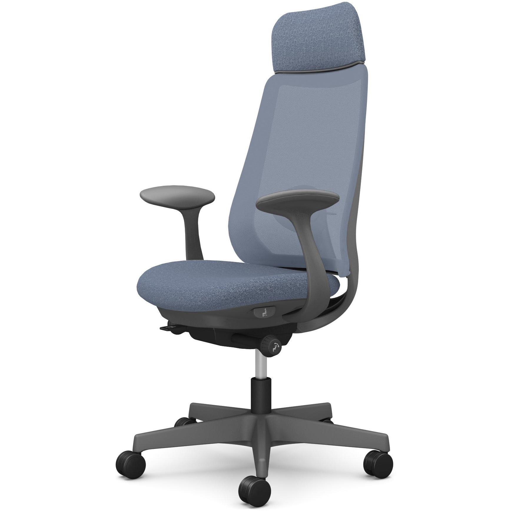 CF25XE F1K4 ポータムシリーズ/固定肘/背メッシュ/EXスタンダードタイプ/ダークグレーボディ/ハンガー無/ランバー有/ナイロンキャスター 1脚 オカムラ(岡村製作所) 【通販モノタロウ】 47,388円