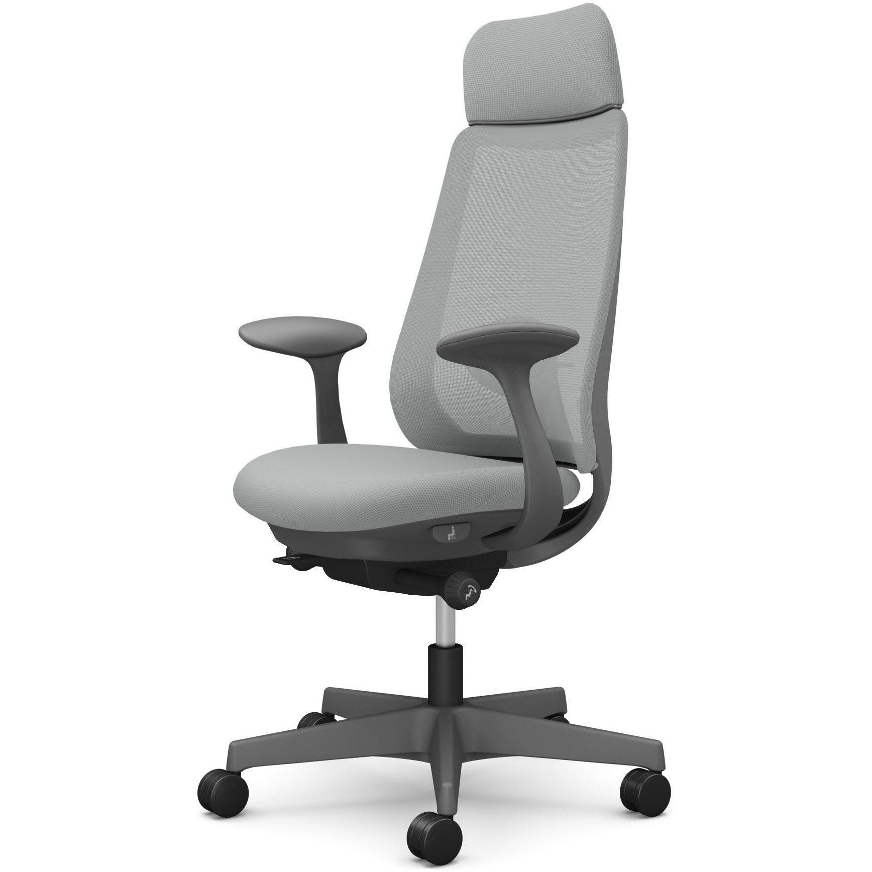 CF25XE FKA3 ポータムシリーズ/固定肘/背メッシュ/EXスタンダードタイプ/ダークグレーボディ/ハンガー無/ランバー有/ナイロンキャスター 1脚 オカムラ(岡村製作所) 【通販モノタロウ】
