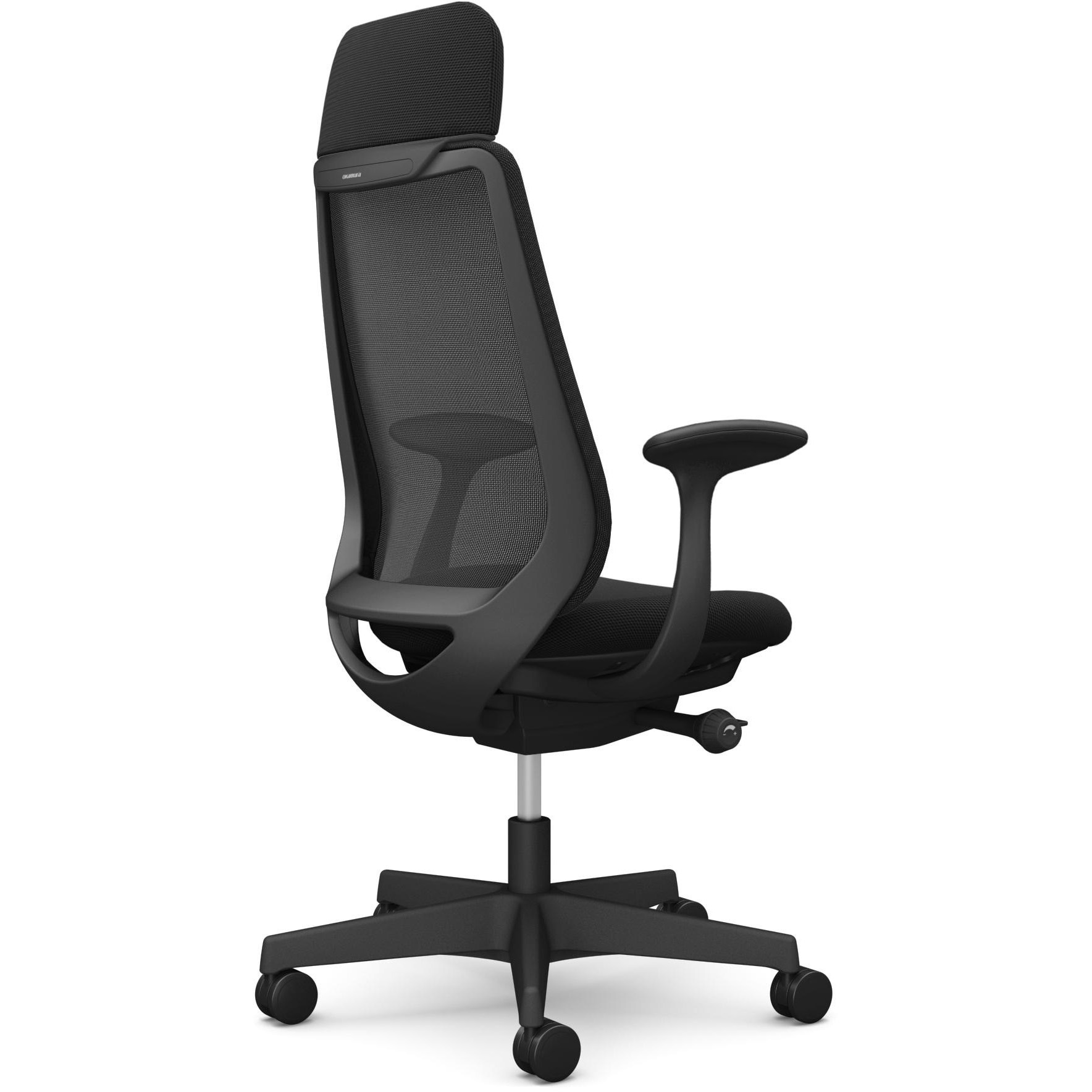 内田洋行 ニンバス ハイシートチェア ハイバック 可動肘 ハンガー付 ランバー付 ナイロンキャスター ディープレッド×黒 1脚(メーカー 内田洋行 ニンバス ハイシートチェア ハイバック 可動肘 ハンガー付