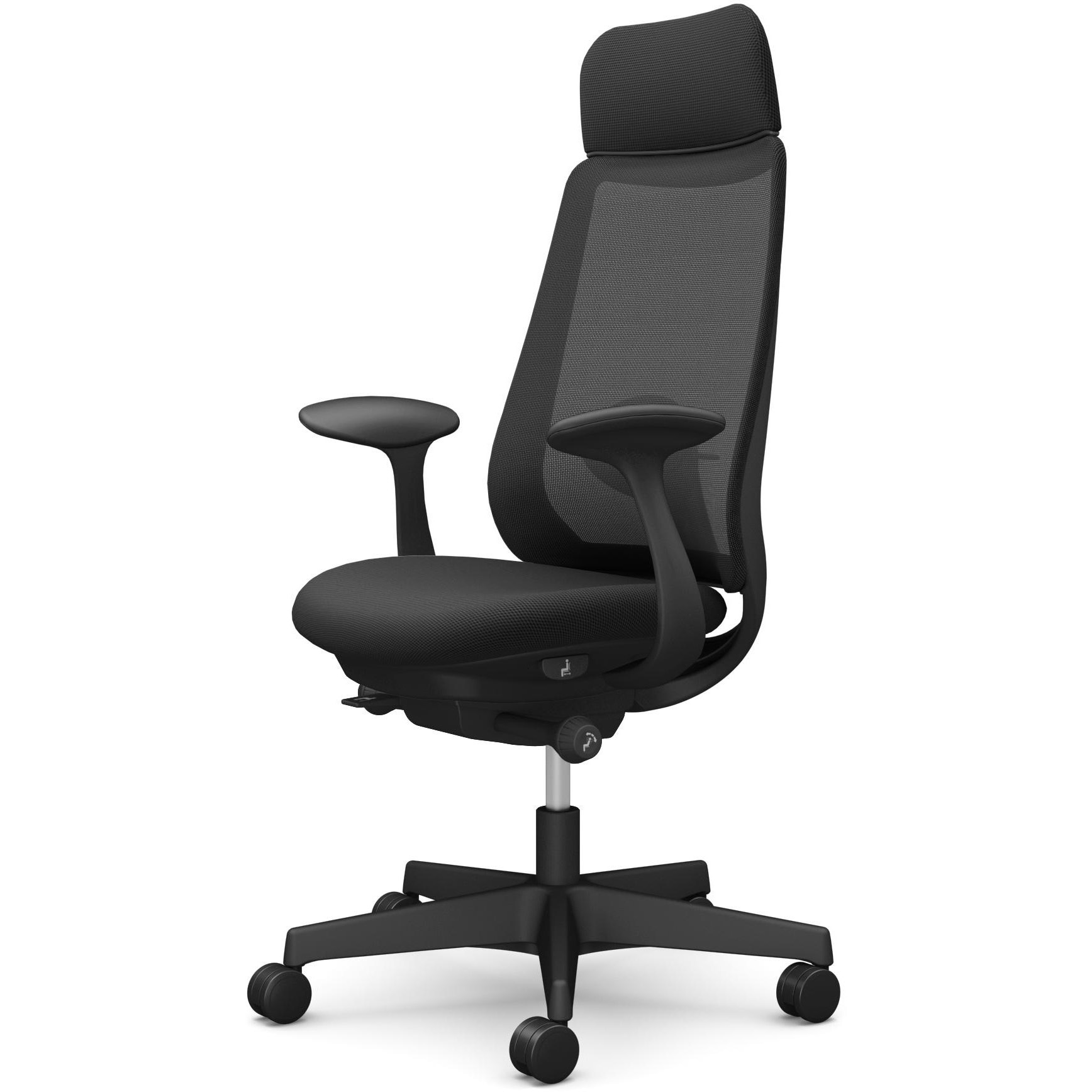 CF25XS FKA1 ポータムシリーズ/固定肘/背メッシュ/EXスタンダードタイプ/ブラックボディ/ハンガー無/ランバー有/ナイロンキャスター 1脚 オカムラ(岡村製作所) 【通販モノタロウ】