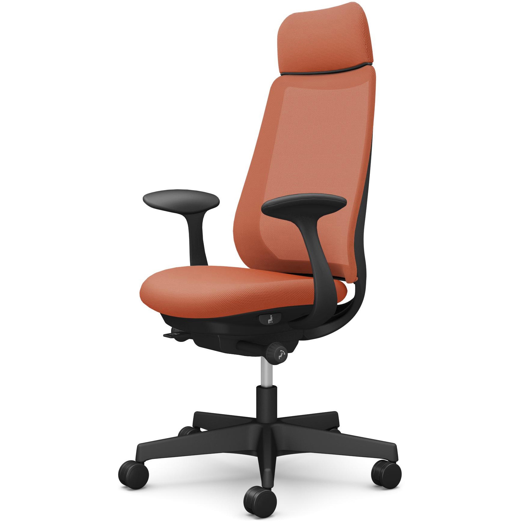 CF25ZR FKA8 ポータムシリーズ/固定肘/背メッシュ/EXスタンダードタイプ/ブラックボディ/ハンガー無/ランバー無/ウレタンキャスター 1脚 オカムラ(岡村製作所) 【通販モノタロウ】