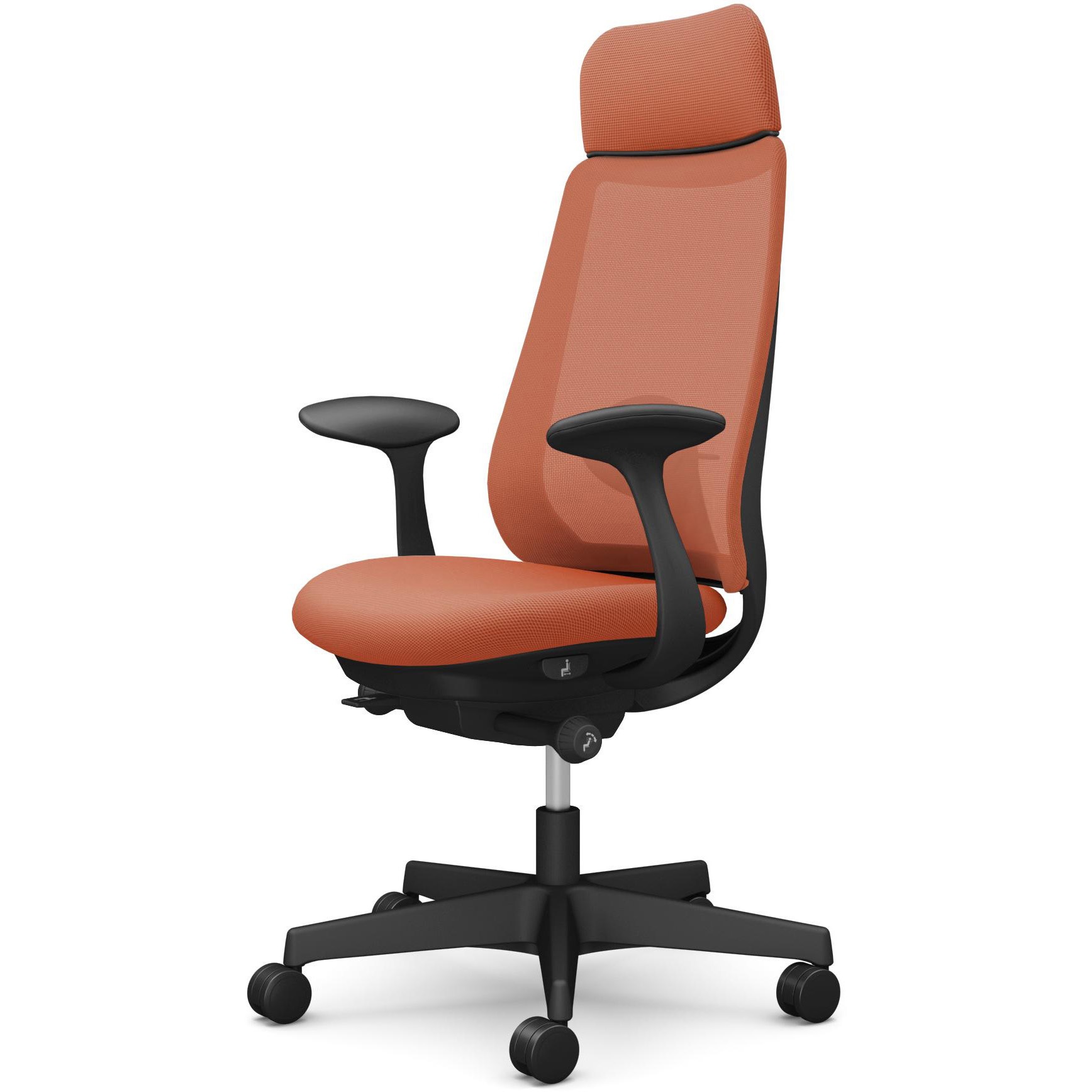 CF25ZS FKA8 ポータムシリーズ/固定肘/背メッシュ/EXスタンダードタイプ/ブラックボディ/ハンガー無/ランバー有/ウレタンキャスター 1脚 オカムラ(岡村製作所) 【通販モノタロウ】