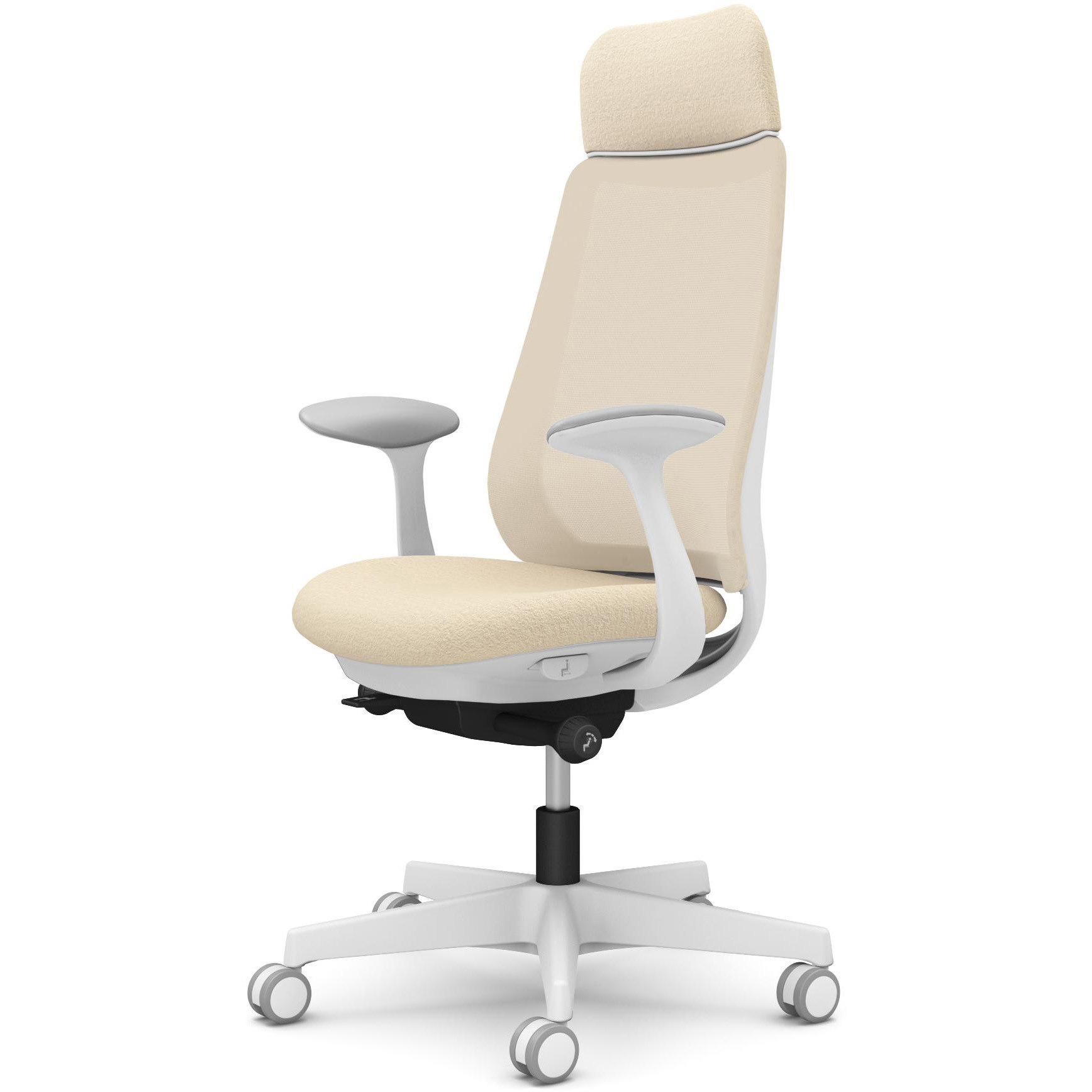 CF25ZW F1K2 ポータムシリーズ/固定肘/背メッシュ/EXスタンダードタイプ/ホワイトボディ/ハンガー無/ランバー無/ウレタンキャスター 1脚 オカムラ(岡村製作所) 【通販モノタロウ】 44,988円