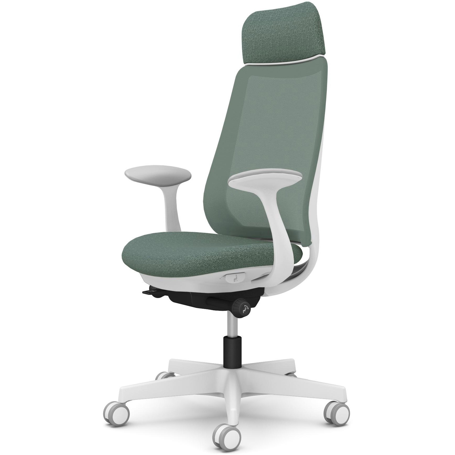 CF25ZW F1K5 ポータムシリーズ/固定肘/背メッシュ/EXスタンダードタイプ/ホワイトボディ/ハンガー無/ランバー無/ウレタンキャスター 1脚 オカムラ(岡村製作所) 【通販モノタロウ】 44,988円