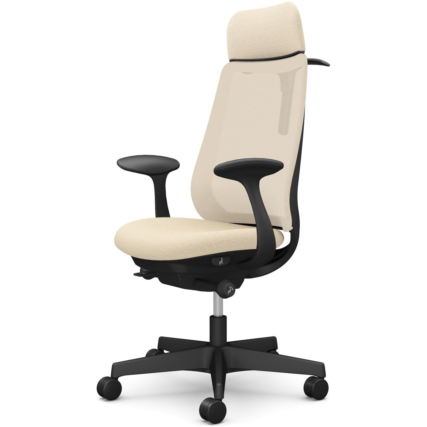 CF26XR F1K2 ポータムシリーズ/固定肘/背メッシュ/EXスタンダードタイプ/ブラックボディ/ハンガー有/ランバー無/ナイロンキャスター 1脚 オカムラ(岡村製作所) 【通販モノタロウ】