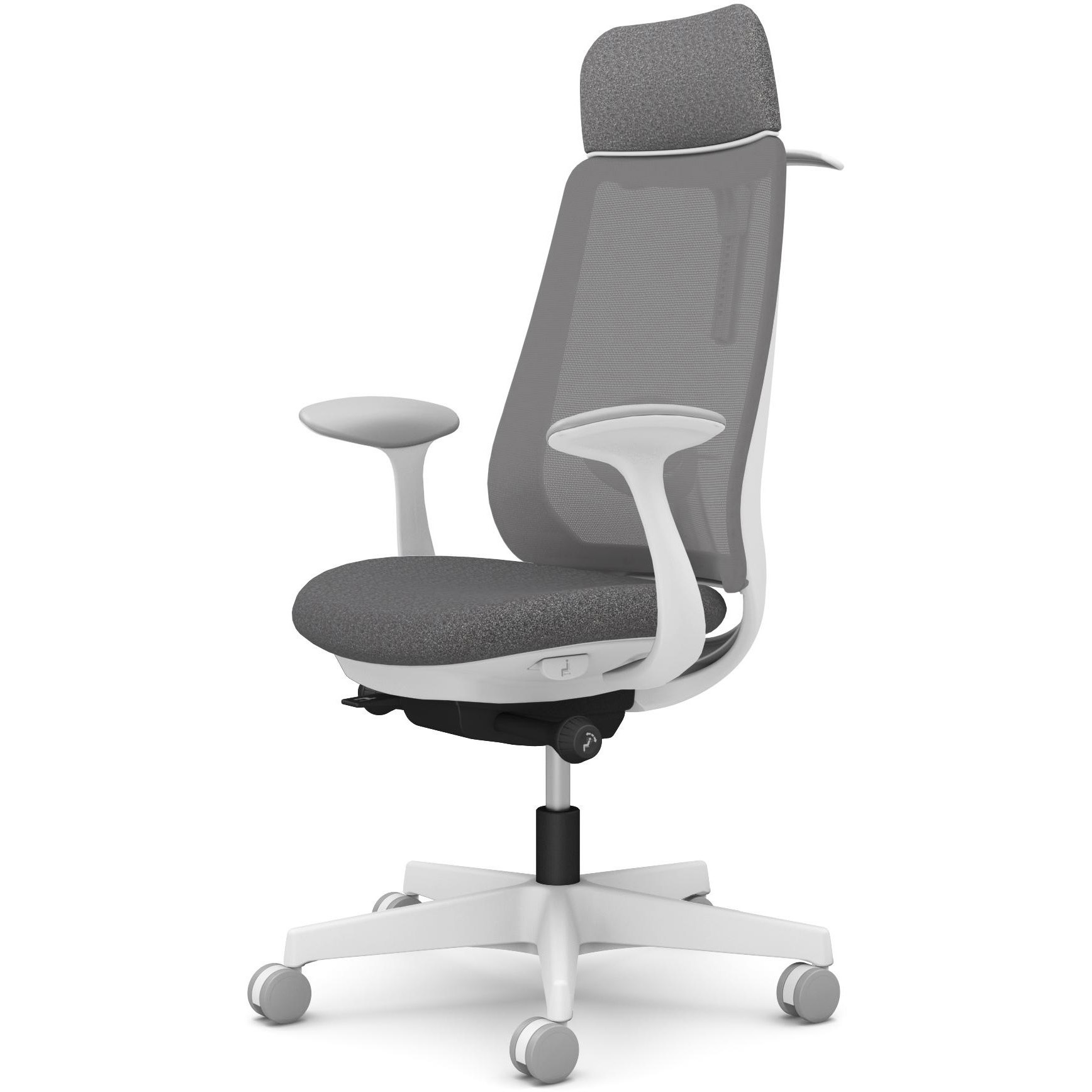 CF26XZ F1K0 ポータムシリーズ/固定肘/背メッシュ/EXスタンダードタイプ/ホワイトボディ/ハンガー有/ランバー有/ナイロンキャスター 1脚 オカムラ(岡村製作所) 【通販モノタロウ】