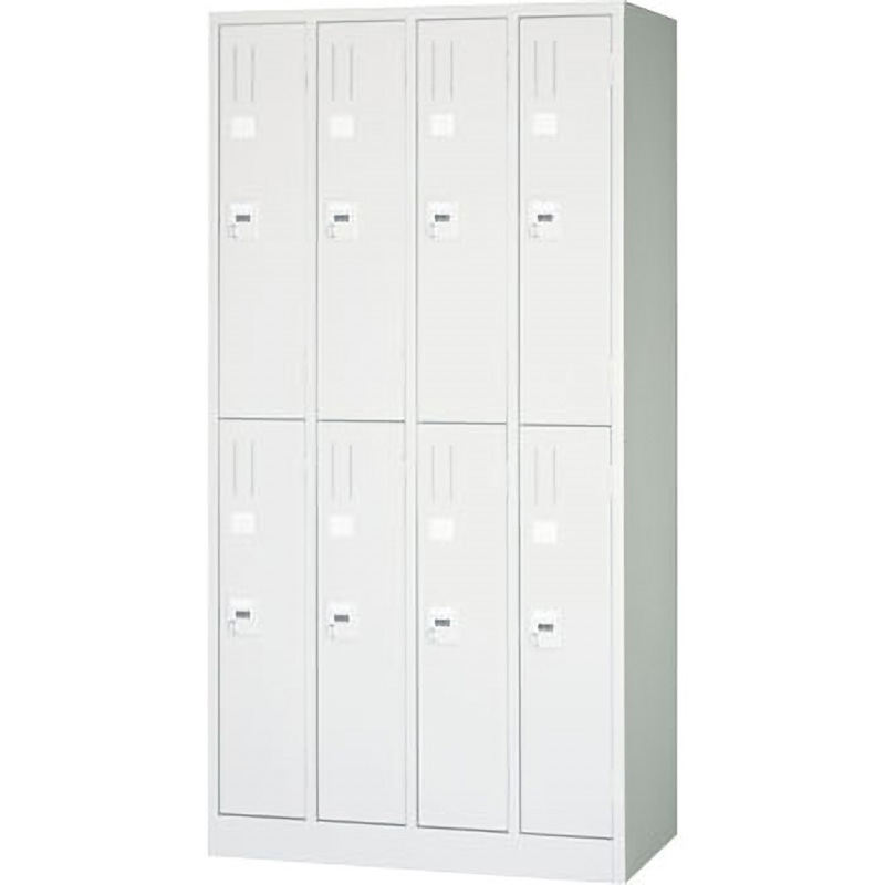 RFKL87-AW ダイヤルキーロッカー オフホワイト ノーブランド 8人用 4列2段 幅900mm奥行515mm高さ1790mm  RFKL87-AW