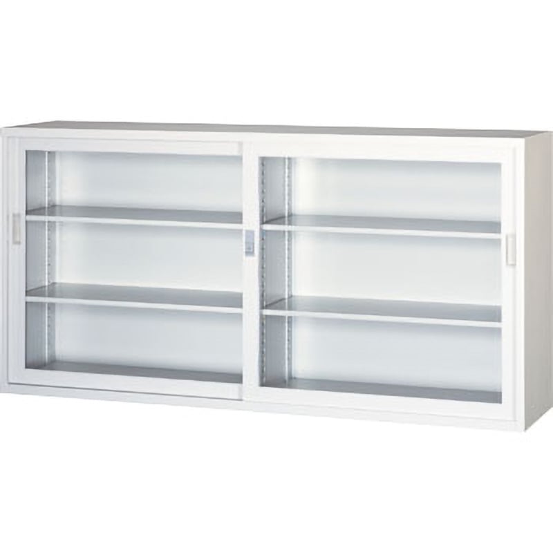 RF306G-AW スチール引違書庫 ガラス戸 ノーブランド オフホワイト色 6×3型/4号ガラス戸タイプ 5段   RF306G-AW