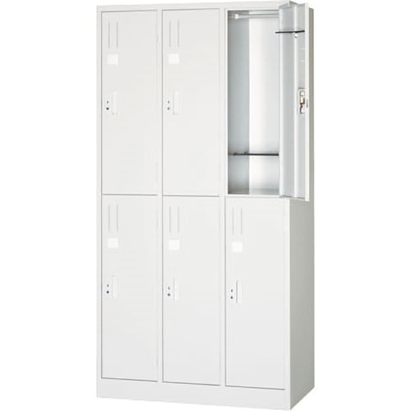 RFL67-AW スタンダードロッカー 6人用 3列2段 ノーブランド ホワイト色