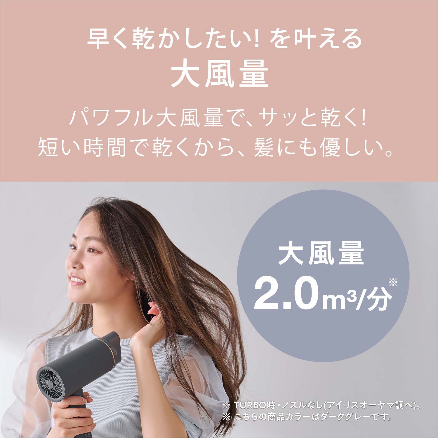 HDR-M201-T イオンドライヤー アイリスオーヤマ モカ色 HDR-M201-T