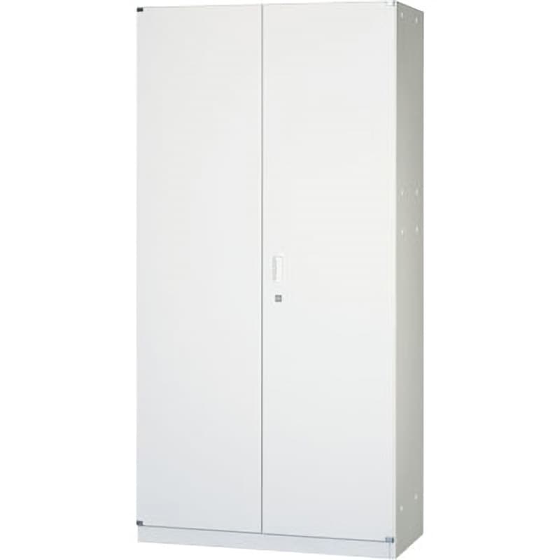 RFUAL-W18 壁面スチール収納両開戸ワードロープセット ベース・アジャスター付 ノーブランド オフホワイト色 タイプH1830