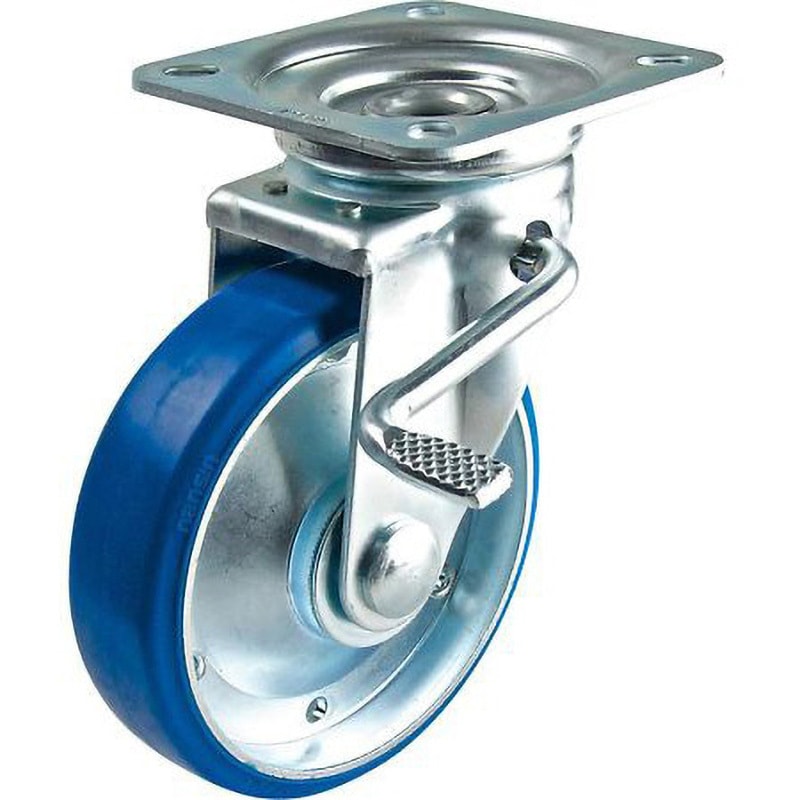 STM-130VU W-3R 産業用キャスター STMシリーズ ナンシン ストッパー付 車輪径130mm車輪幅38mm