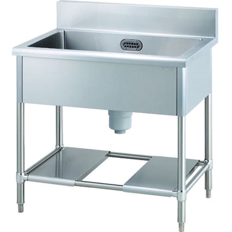 業務用 tanico 1槽シンク 混合水栓 蛇口付き 幅600×奥600 大阪発 一槽シンク ホース1本付 奥行600mmタイプ タニコー 1槽シンク 【通販