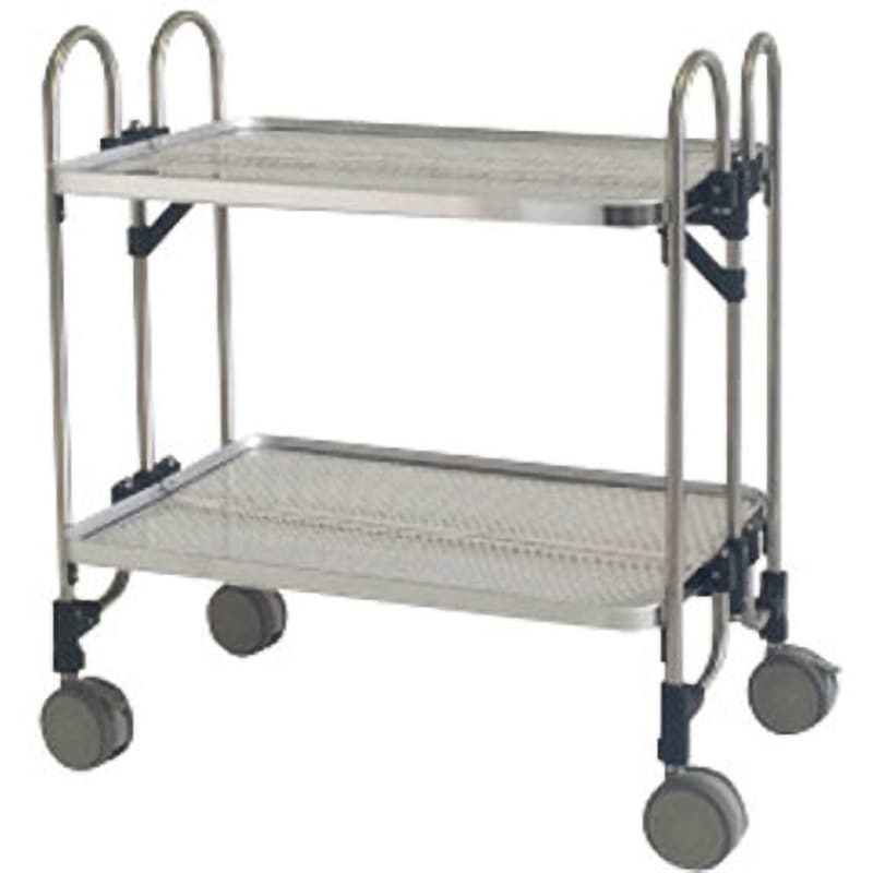 FEOPW-2 ステンレス製 パンチング折りたたみ式ワゴン 1台 トクヤマ 【通販モノタロウ】
