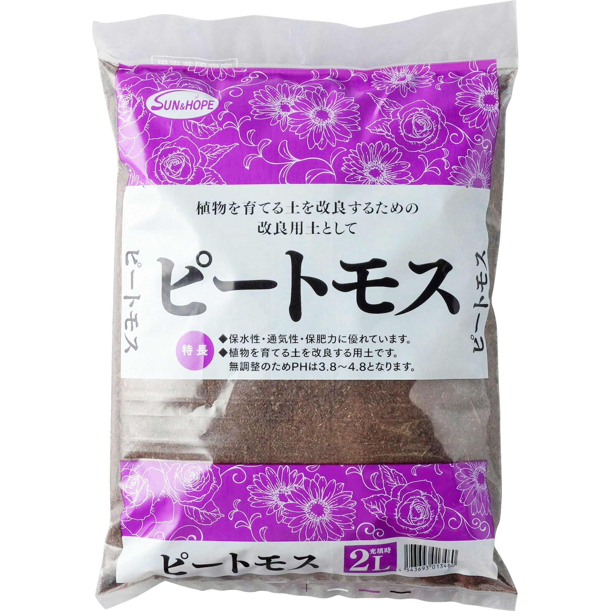ピートモス 1袋(2L) SUN & HOPE(サンアンドホープ) 【通販モノタロウ】