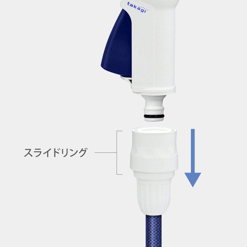 その他 yyu QG1571NB コンパクトノズル タカギ NB 適合ホース内径7.5～9mm
