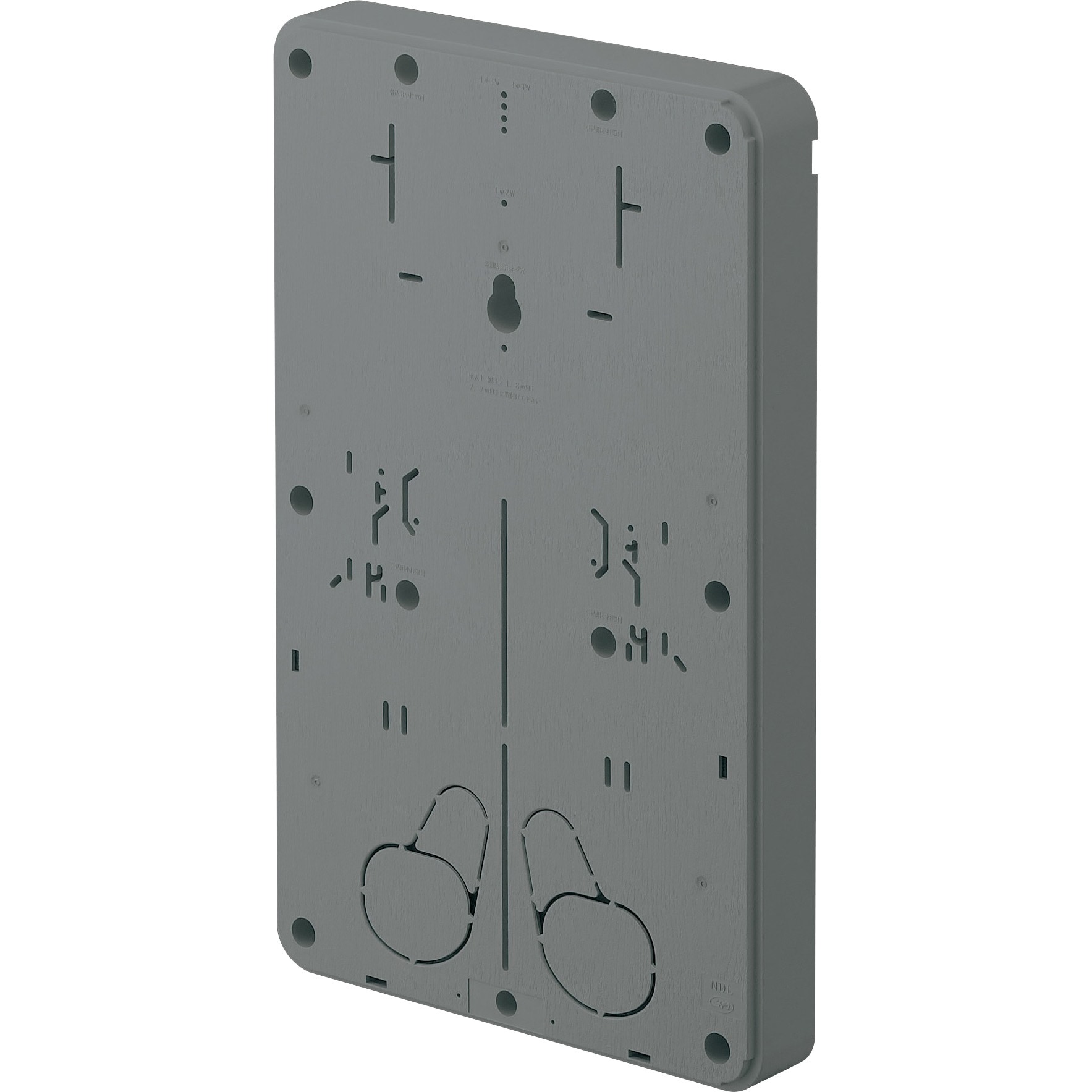 NDLG 電力量計取付板大形 日動電工 種類1個用 グレー色 - 【通販