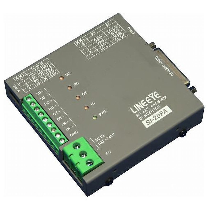 SI-20FA インターフェースコンバータ SI-FAシリーズ ラインアイ 1式 SI