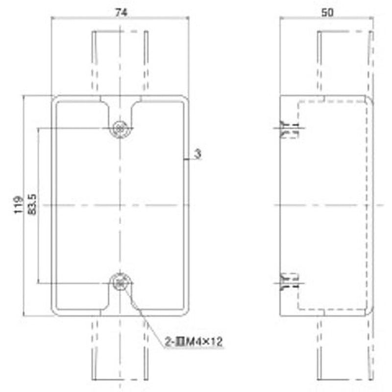 SW150GHW 露出用スイッチボックス 1個 日動電工 【通販モノタロウ】