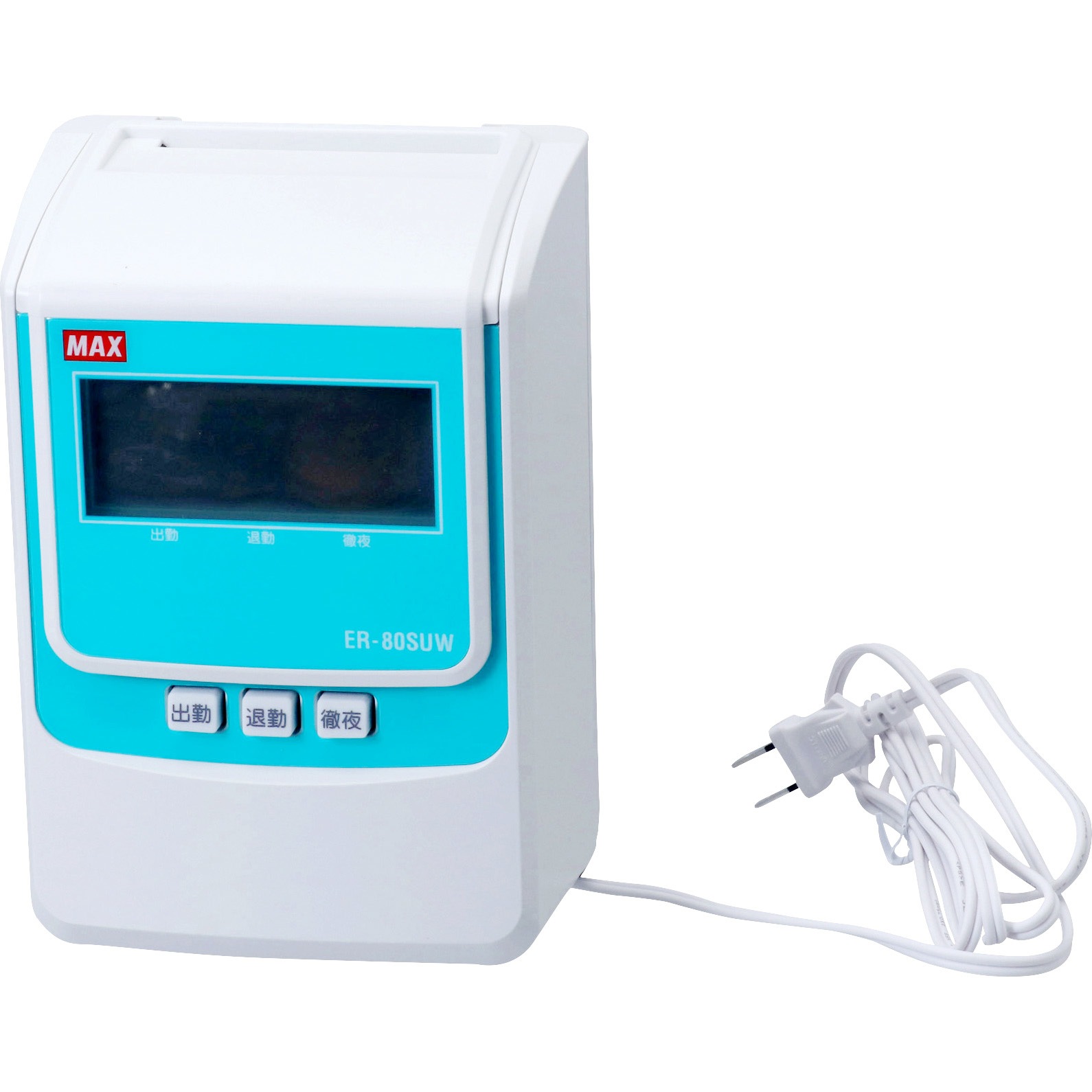 MAX タイムレコーダー ER-80SUW 電波受信ユニット付 タイムレコーダ+S 