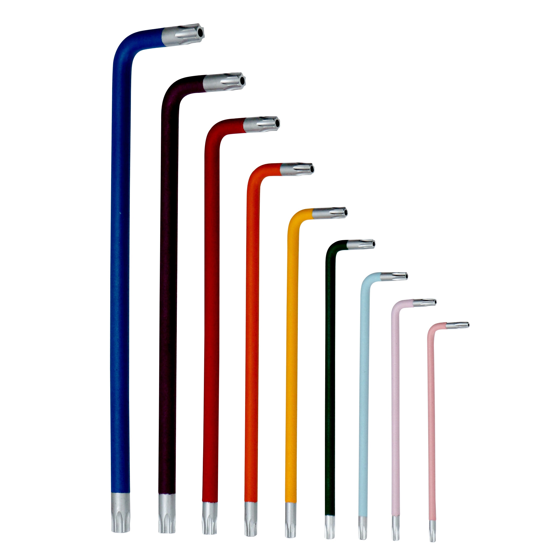 CLHLWRWI-9 レンチセット ヘックスローブ ロングタイプ カラフル