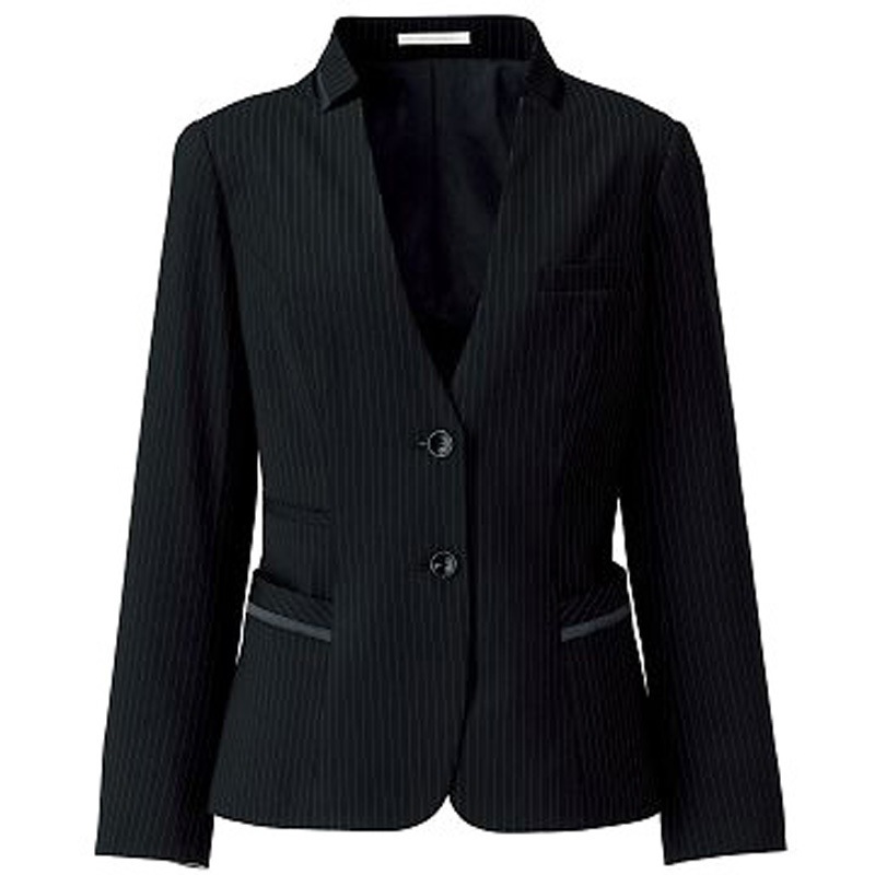 BCJ0709-30 21G ジャケット ブラック BCJ0709-30シリーズ BONCIERGE トリアセストライプ 女性用 サイズ(号)21