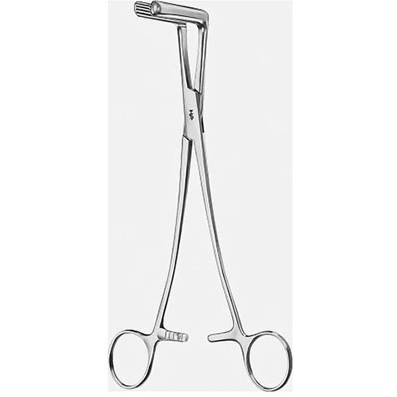 BJ579R 子宮切除鉗子 ワルトハイム・カレン 90° 21.5cm 1個 ビー・ブラウンエースクラップ 【通販モノタロウ】