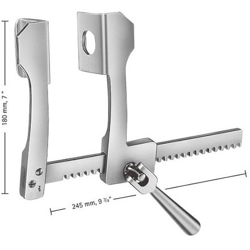 FC043A 肋骨開胸器 フィノシエット アルミ製ブレード FCシリーズ 1個 ビー・ブラウンエースクラップ 【通販モノタロウ】