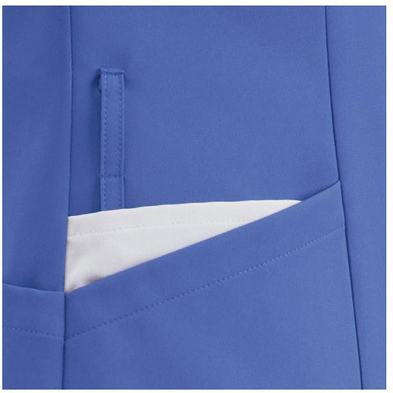 R8996-22 半袖スクラブジャケット メンズ パープル×グレイ R8996-22シリーズ ヤギコーポレーション サイズ3L