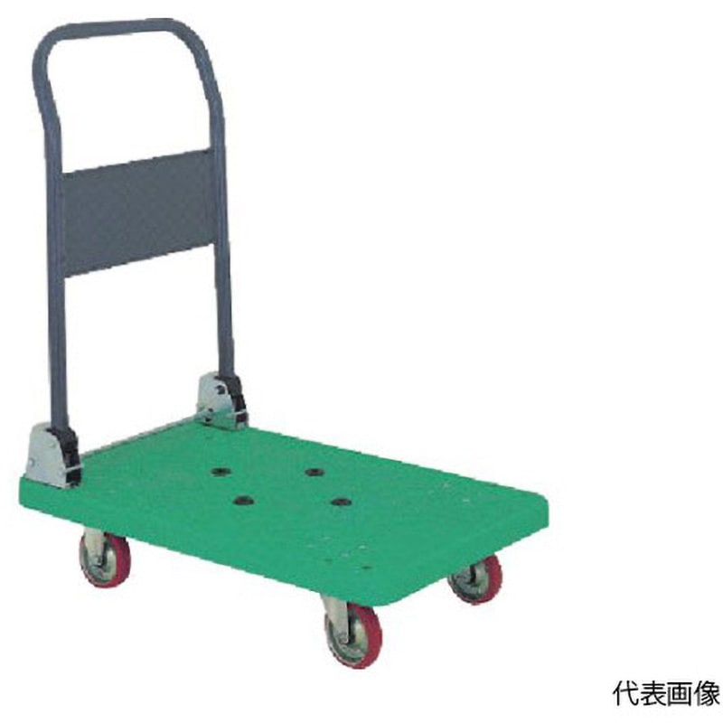 P301 樹脂製折りたたみ台車 石川製作所 ホリプロピレン製 荷重300kg 軽量 幅600mm長さ900mm  P301