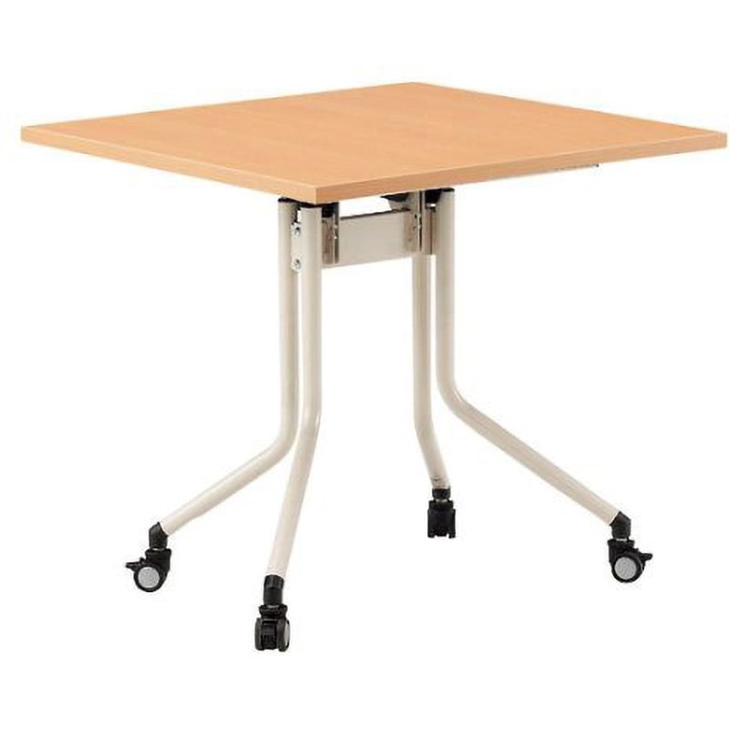 FRC-7575-NA 天板跳ね上げ式 ホールディングテーブル FRC-7575 ナチュラル TOKIO(藤沢工業) 高さ720mm間口750mm奥行750mm