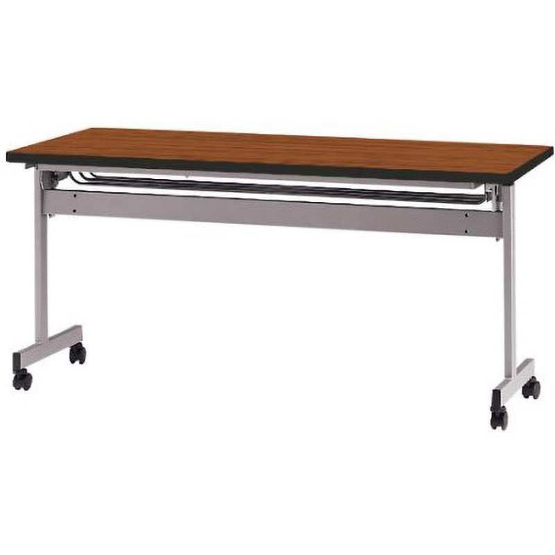 HSN-1560-T 天板跳上式スタックテーブル パネルなし 天板色：チーク TOKIO(藤沢工業) 高さ720mm間口1500mm奥行600mm  HSN-1560-T