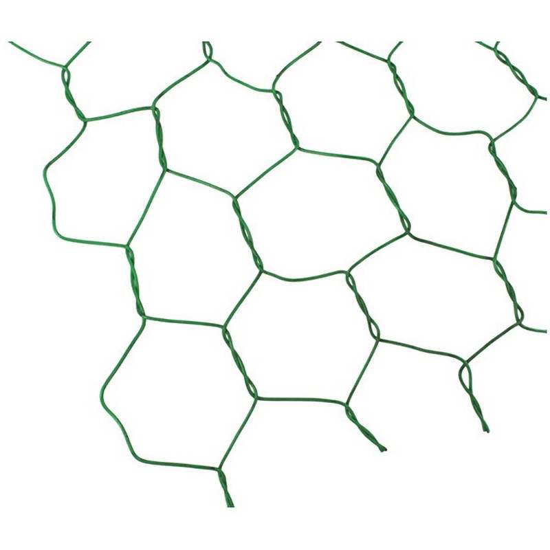 W115 ビニール亀甲網 巻売 ハイロジック #18×40mm×910mm×30mサイズ
