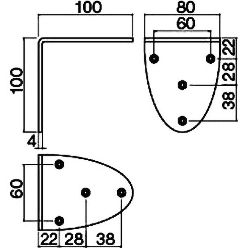 TBR2-磨/3L ステンレス製ワイド棚受け MIZUKAMI(水上) 鏡面磨仕上  1箱(10個)
