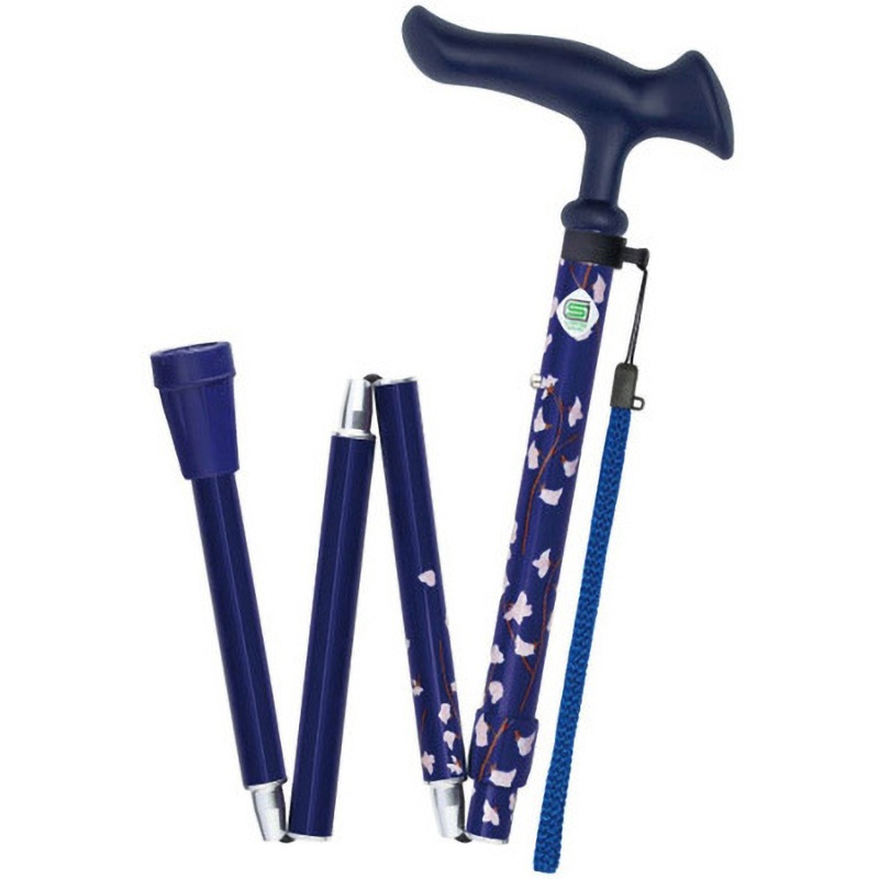 WB5133 かるがもファムⅡ折畳 WBシリーズ フジホーム 小花ネイビー色   WB5133