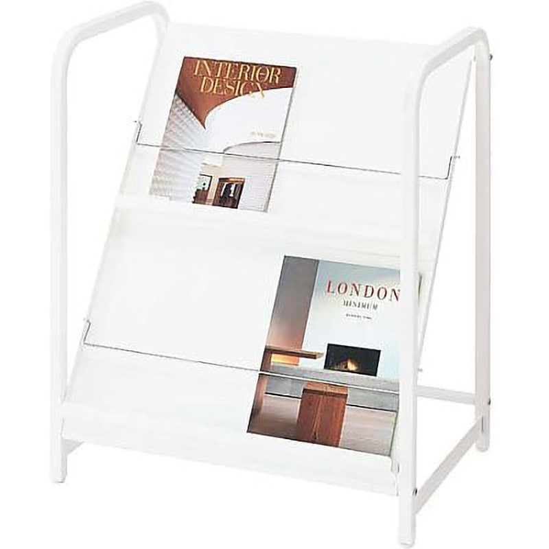 5-001MH シンプルマガジンラック 林製作所 ホワイト色