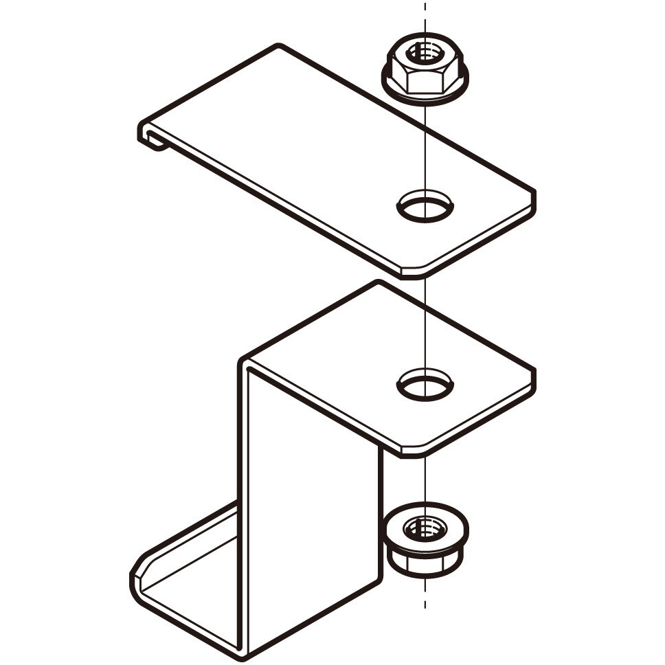 QRLAH1 外直角L形分岐ラック用吊り金具 1個 ネグロス電工 【通販サイト
