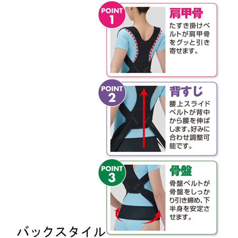 シャルレのブラックサポーター2枚セット シャルレ しっかり腰サポーター LL特別