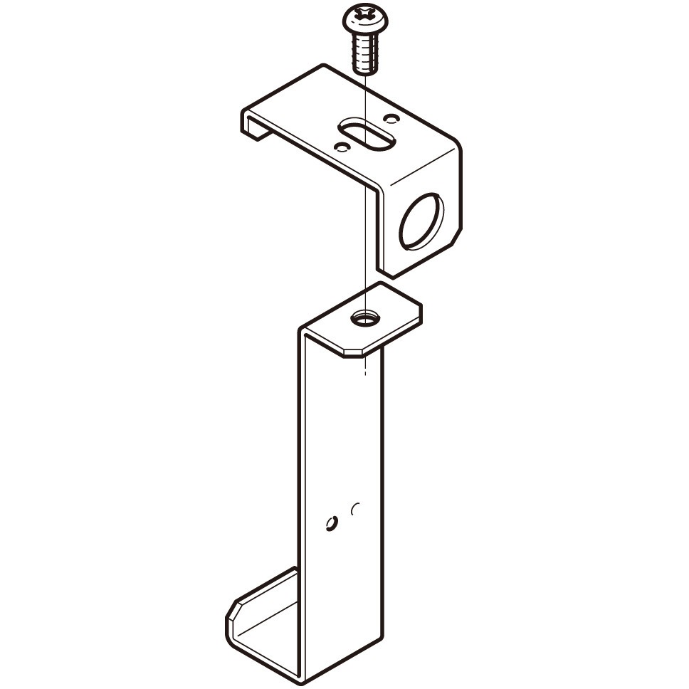 QRPV1 親桁用管支持金具(垂直配管用) ネグロス電工 1個 QRPV1 【通販