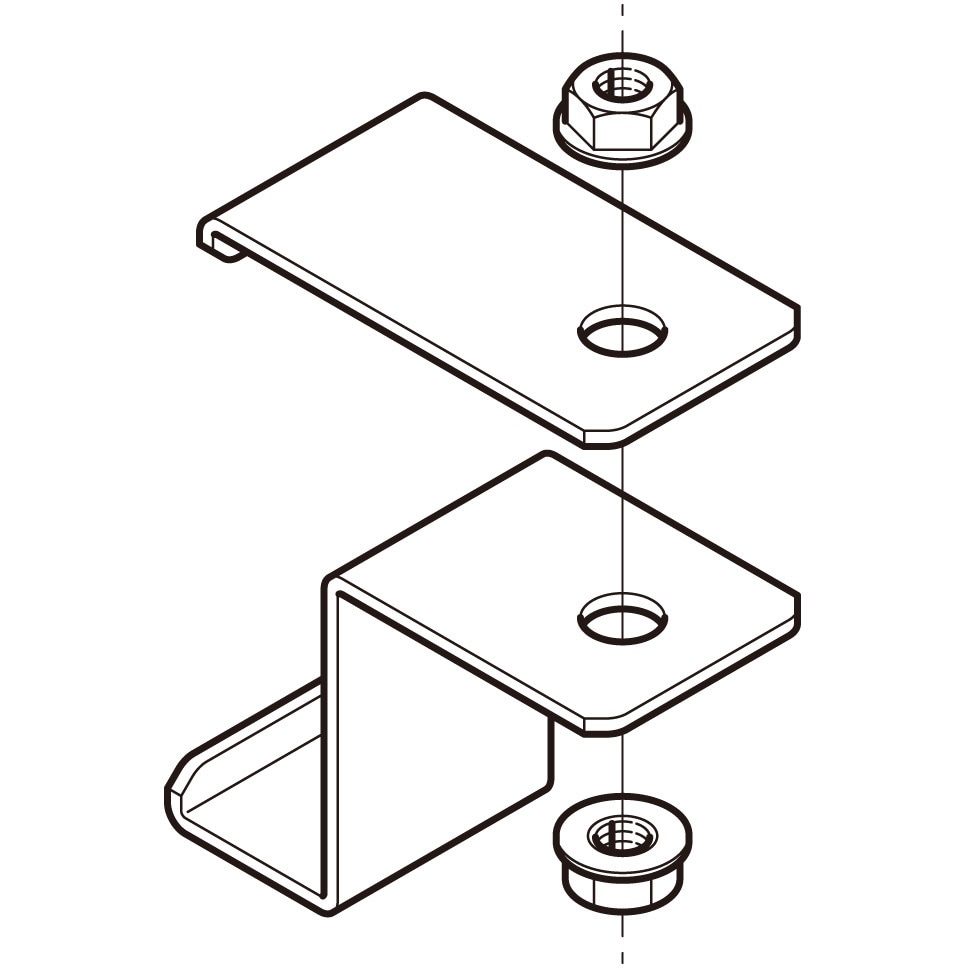 SRLAH1 外直角L形分岐ラック用吊り金具 1個 ネグロス電工 【通販