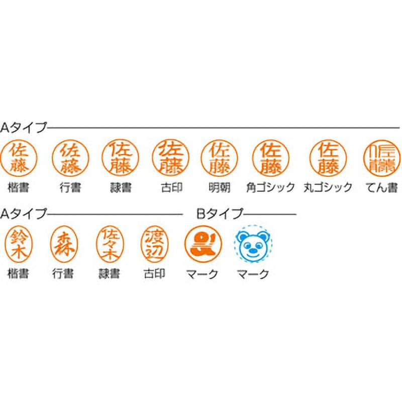 XL-6 Aタイプ 【名入れ】ネーム6 ハンコ・印鑑のオーダー 1個