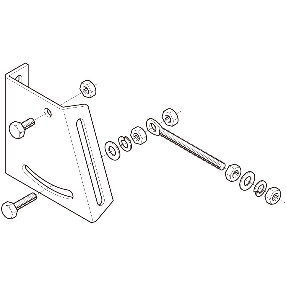 傾斜壁用ブラケット取付金具 ネグロス電工 ケーブルラック用取付金具