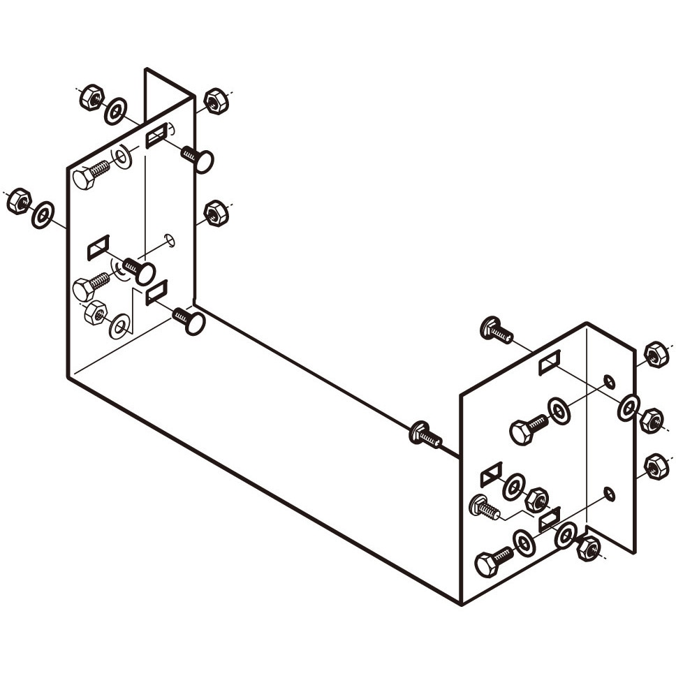 P-DPU4030 盤接続金具 1個 ネグロス電工 【通販モノタロウ】