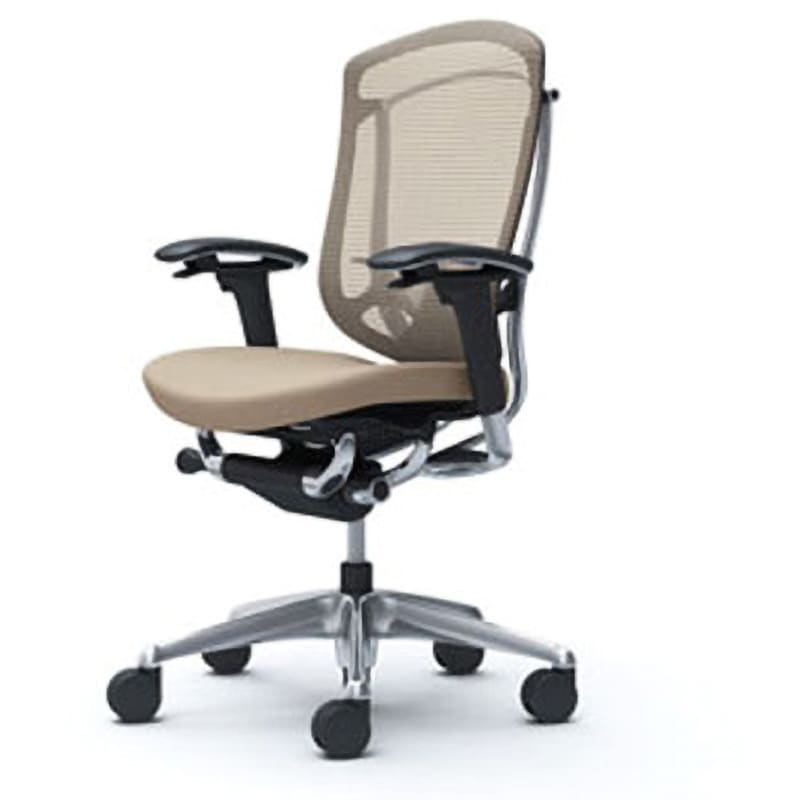 CC83BS FPC7 コンテッサセコンダ オフィスチェア(可動肘・座クッション)(5本脚/ハイバック) オカムラ(岡村製作所) 肘掛あり ポリッシュ/ブラック ベージュ色   CC83BS FPC7 249,800円
