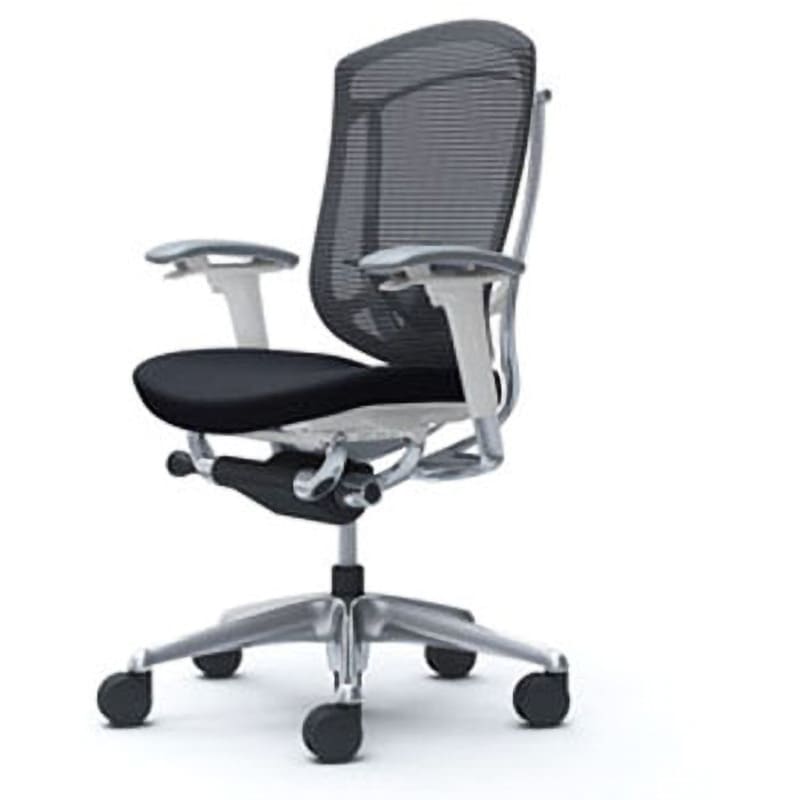 CC83BZ FPC1 コンテッサセコンダ オフィスチェア(可動肘・座クッション)(5本脚/ハイバック) オカムラ(岡村製作所) 肘掛あり ポリッシュ/ホワイト ブラック色   CC83BZ FPC1 124,900円