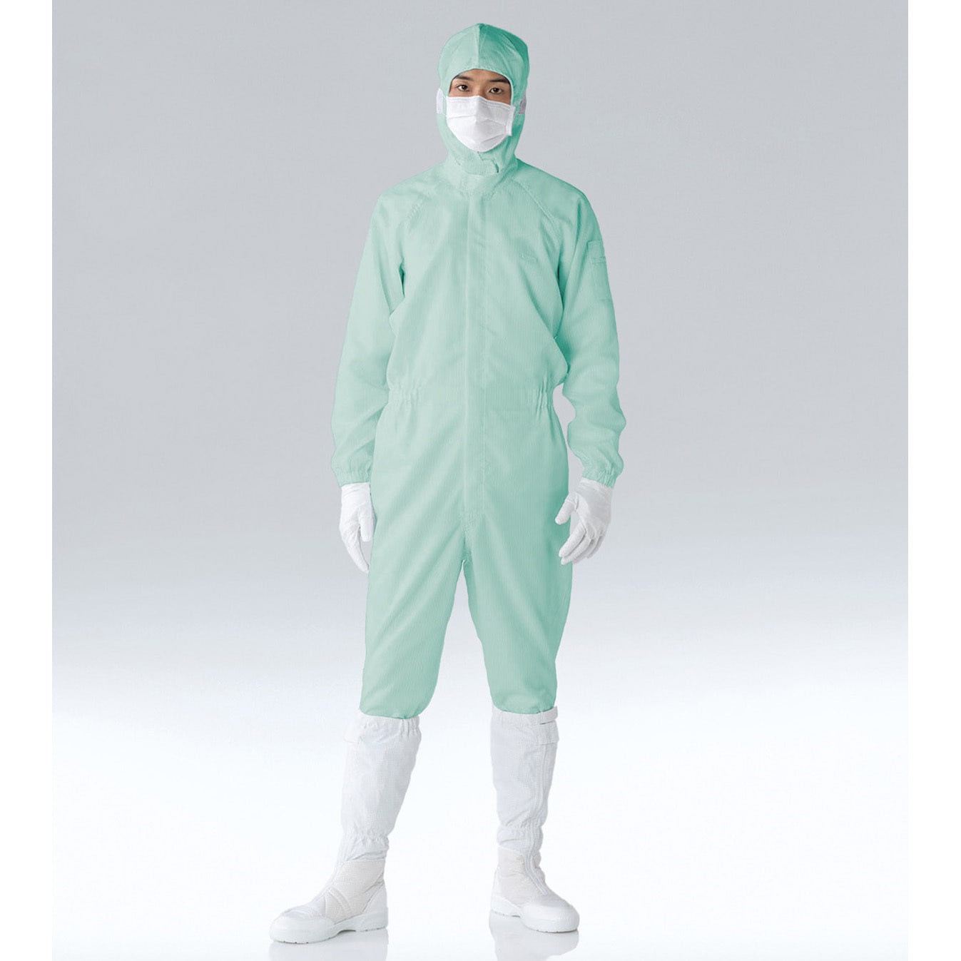 FC133C-03 5L 防塵ツナギ服 グリーン FCシリーズ 東洋リントフリー サイズ5L  FC133C-03 5L