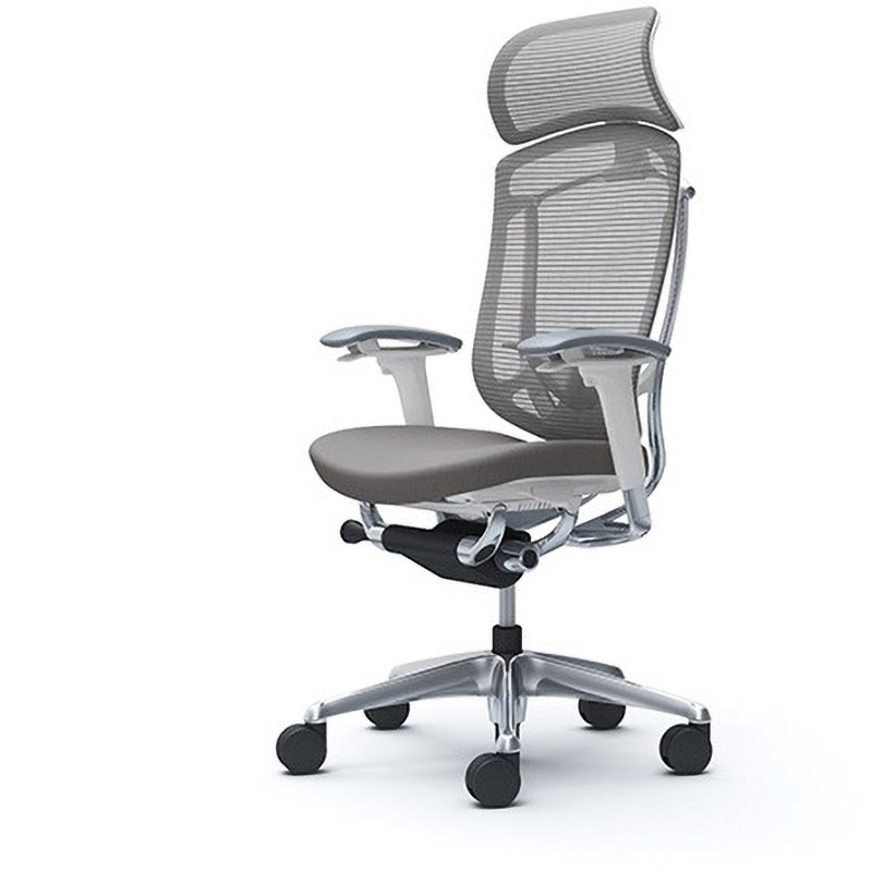 CC87BZ FPD2 コンテッサセコンダ オフィスチェア(可動肘・座クッション)(5本脚/エクストラハイバック) 1脚 オカムラ(岡村製作所) 【通販モノタロウ】