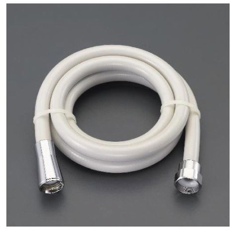 EA468BX-93A シャワーホース 1600mm EA468BXシリーズ エスコ ホワイトグレー(つやあり)色 ホース長さ1.6m