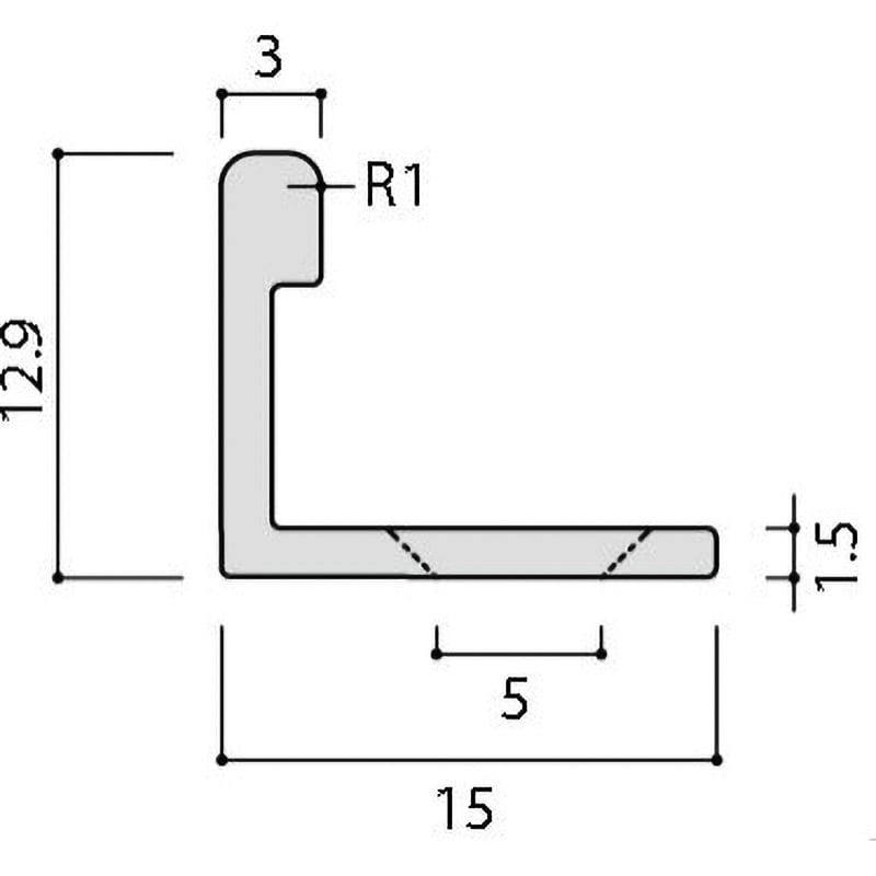 SM‐2700L/B 装飾見切り材(床用)床見切りL LIXIL(INAX) 寸法2700×12.9Lmm 1本 - 【通販モノタロウ】